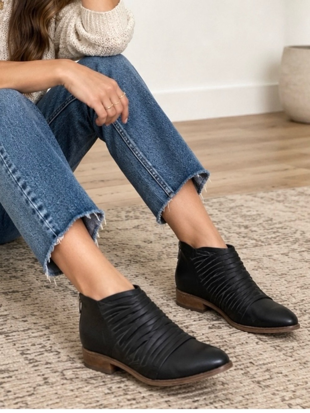 Free People Lost Valley Leather Booties 39